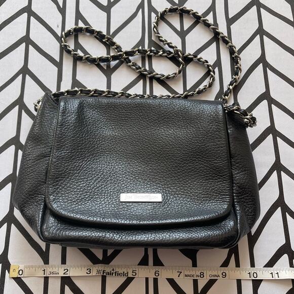 Jim Thompson leather crossbody bag with leather/chain strap - Picture 1 of 6